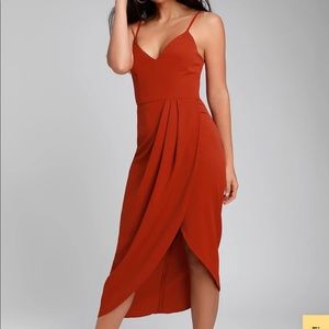 Lulus Reinette midi dress size XL